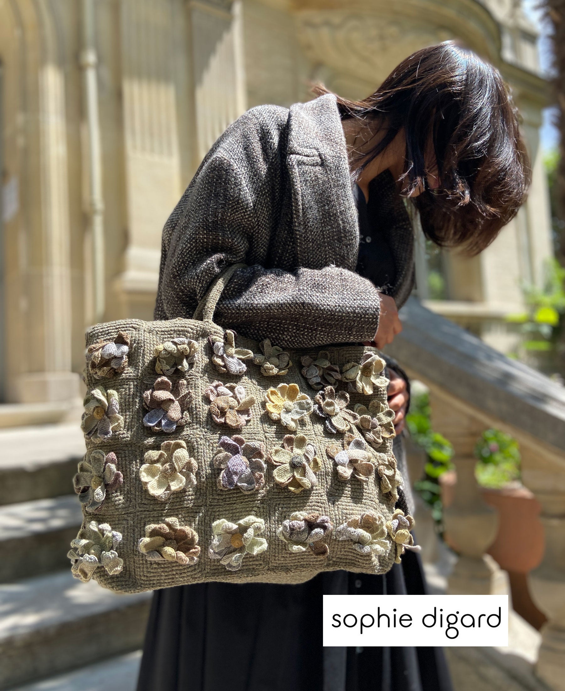 Sophie digard ソフィーディガール ラフィアのバッグ - かごバッグ