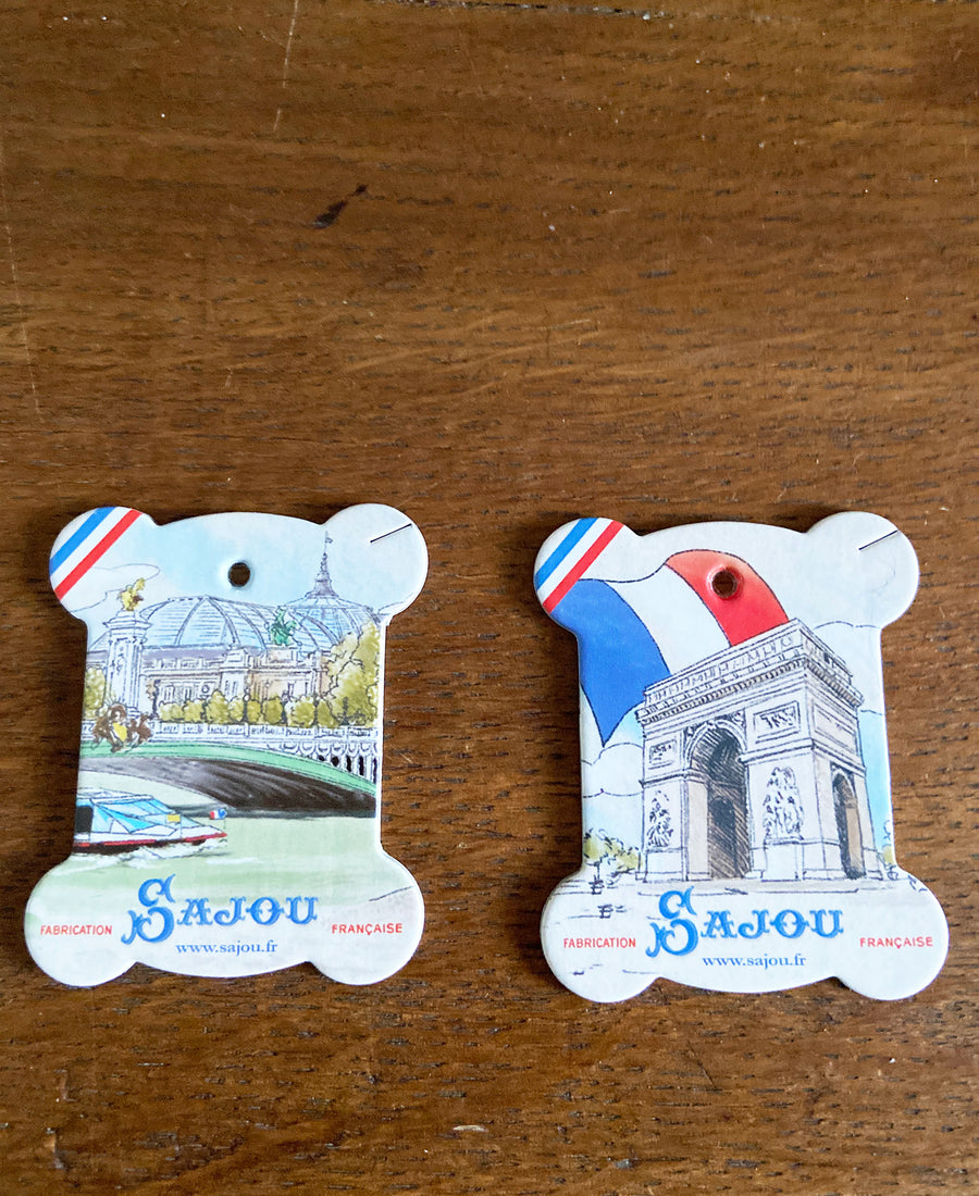 Sajou / Six cartes de rangement pour fils (Seine)