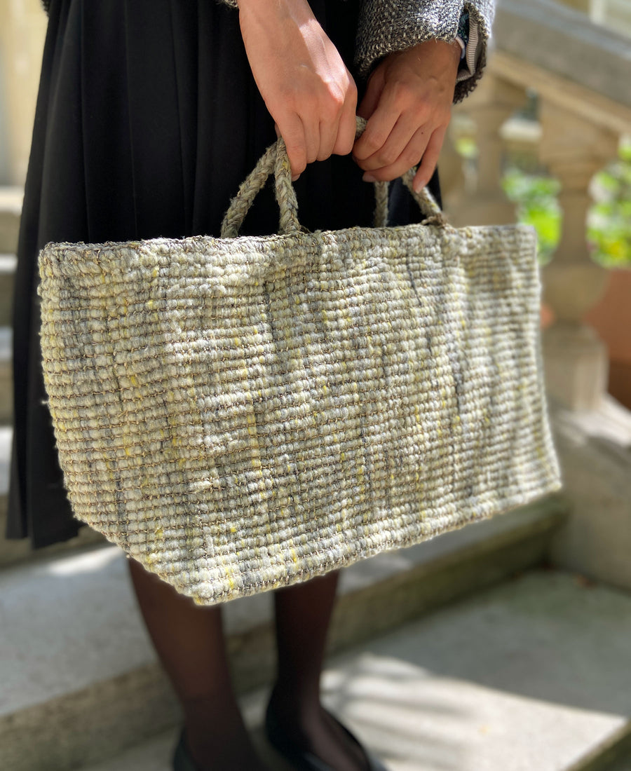 Sophie Digard / wool & raffia handbags (S165/L/R/RYE)