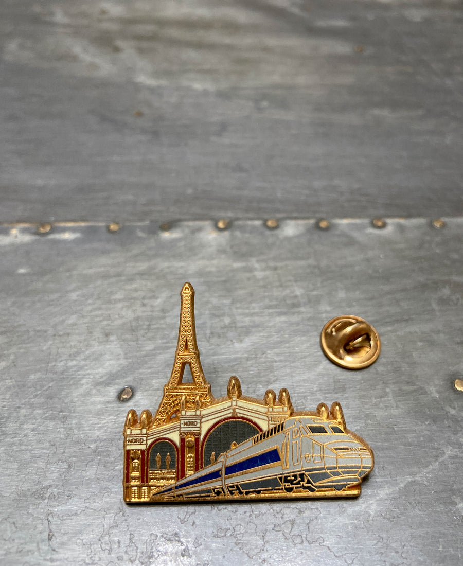Vintage pin proch (TOUR EIFFEL / TGV NORD)