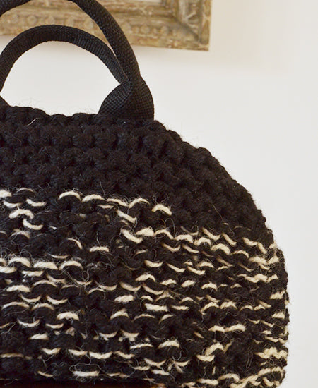 【50%OFF】MUUN / Mini IVAR knit mix bag (mix black)