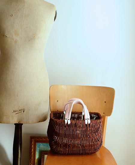 【35%OFF】rosa mosa / Willow basket bag (rose/natural)