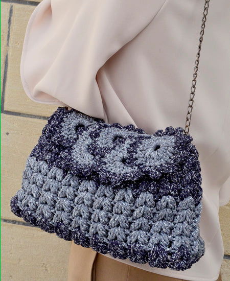 40%off】Maria La Rosa / bag albalace in crochet fabric (blue