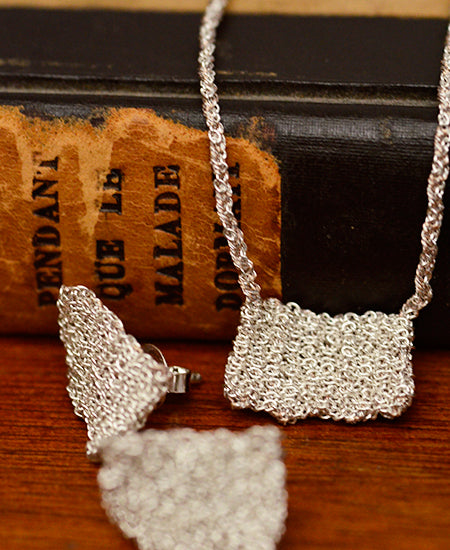 delphine lamarque jewelry / tiny necklece (TINYNW/white-silver)