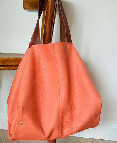 【60%off】Bandit Manchot / leather XL tote bag  (paprika)