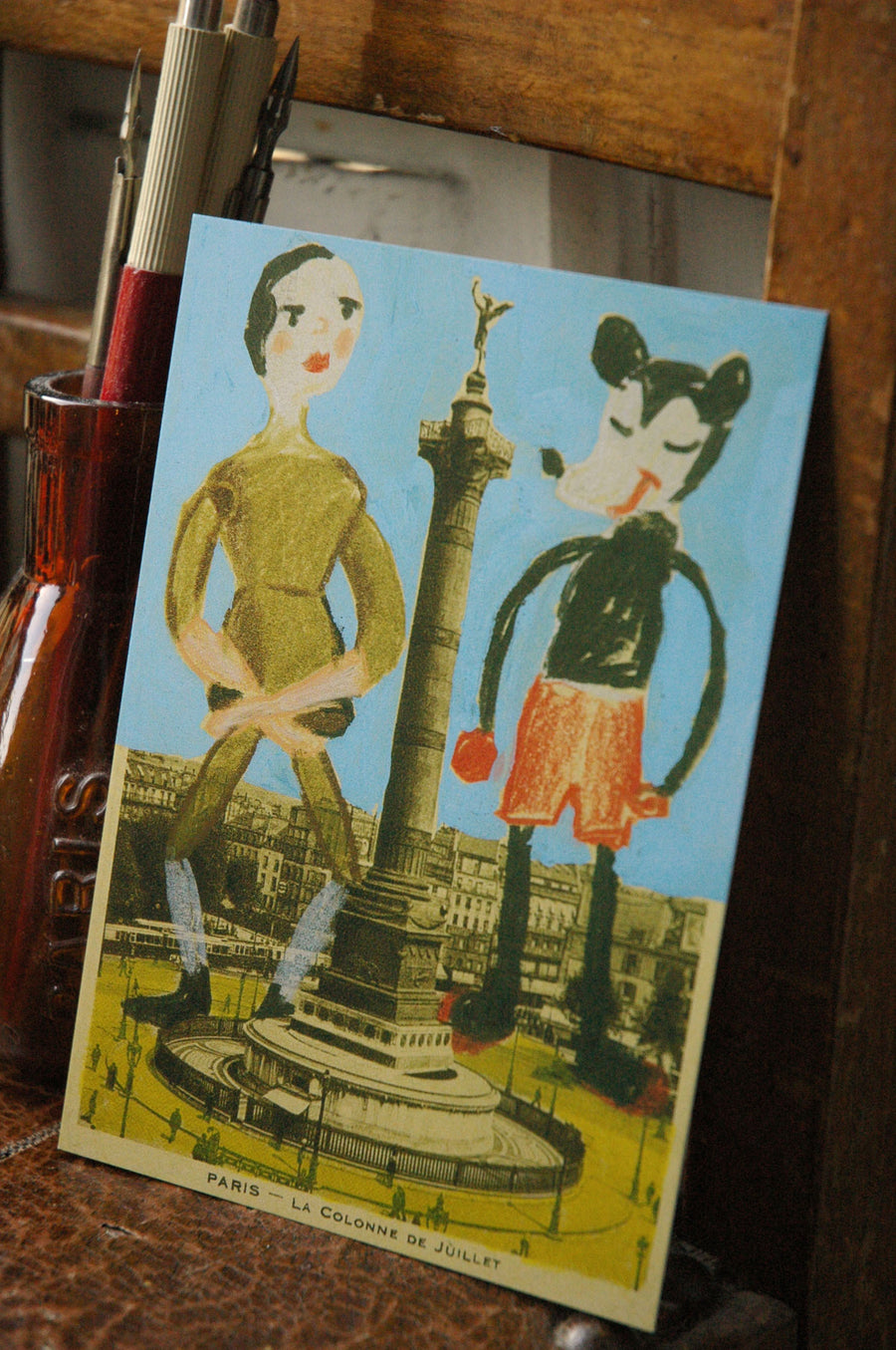 Nathalie Lete Postcard ( La Bastille )