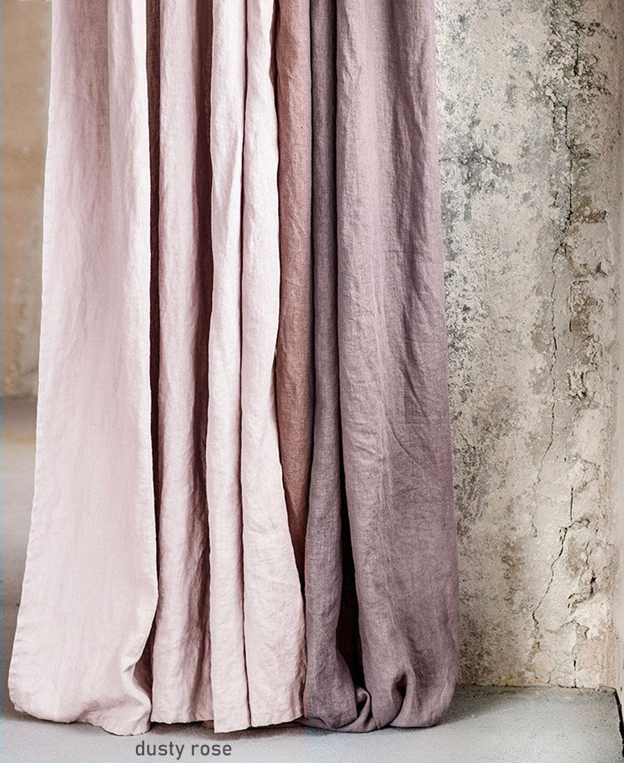 not PERFECTLINEN / CURTAIN (ties / dusty rose)