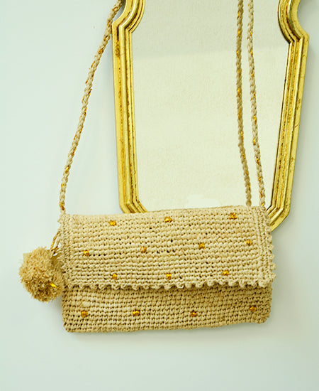 【50%FF】Obi Obi / women and kids croched bag (raphia)