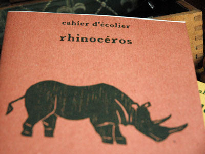 L'Arbre Aux Papiers / Cahier d'ecolier (Elephant, Rhinoceros) 2sets