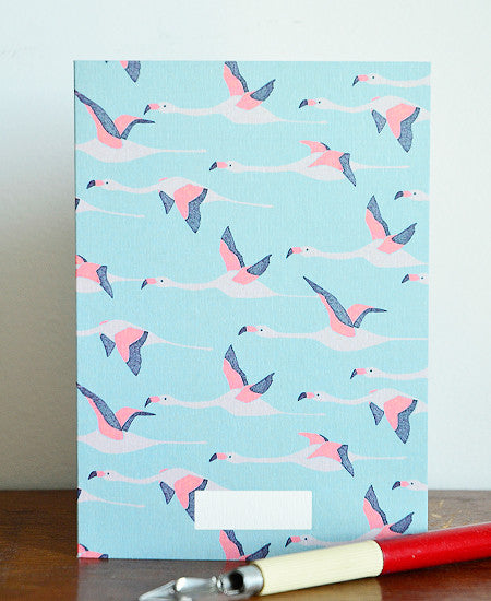 season paper / carte (flamingo)