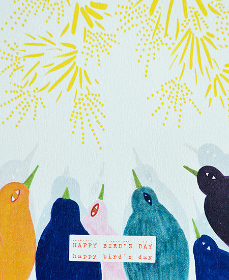 season paper / carte d'anniversaire (happy bird's day)