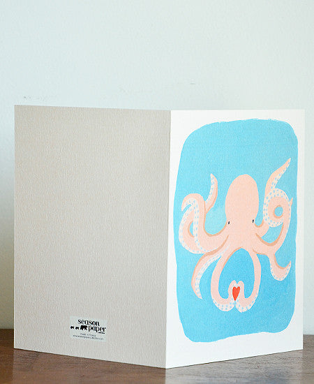 season paper / carte (octopus in love)