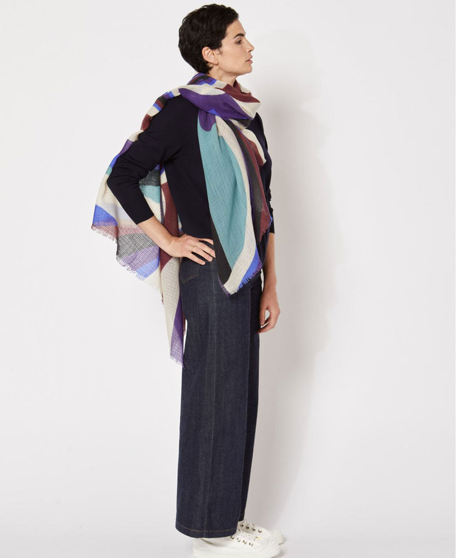 【20%】Mapoesie / foulard New Wave (Ultra Violet)