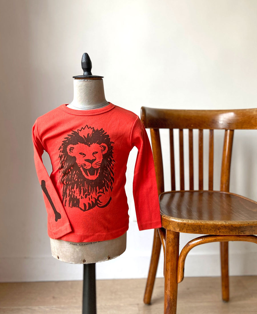 maisongeorgette T-shirts / lion (orange)