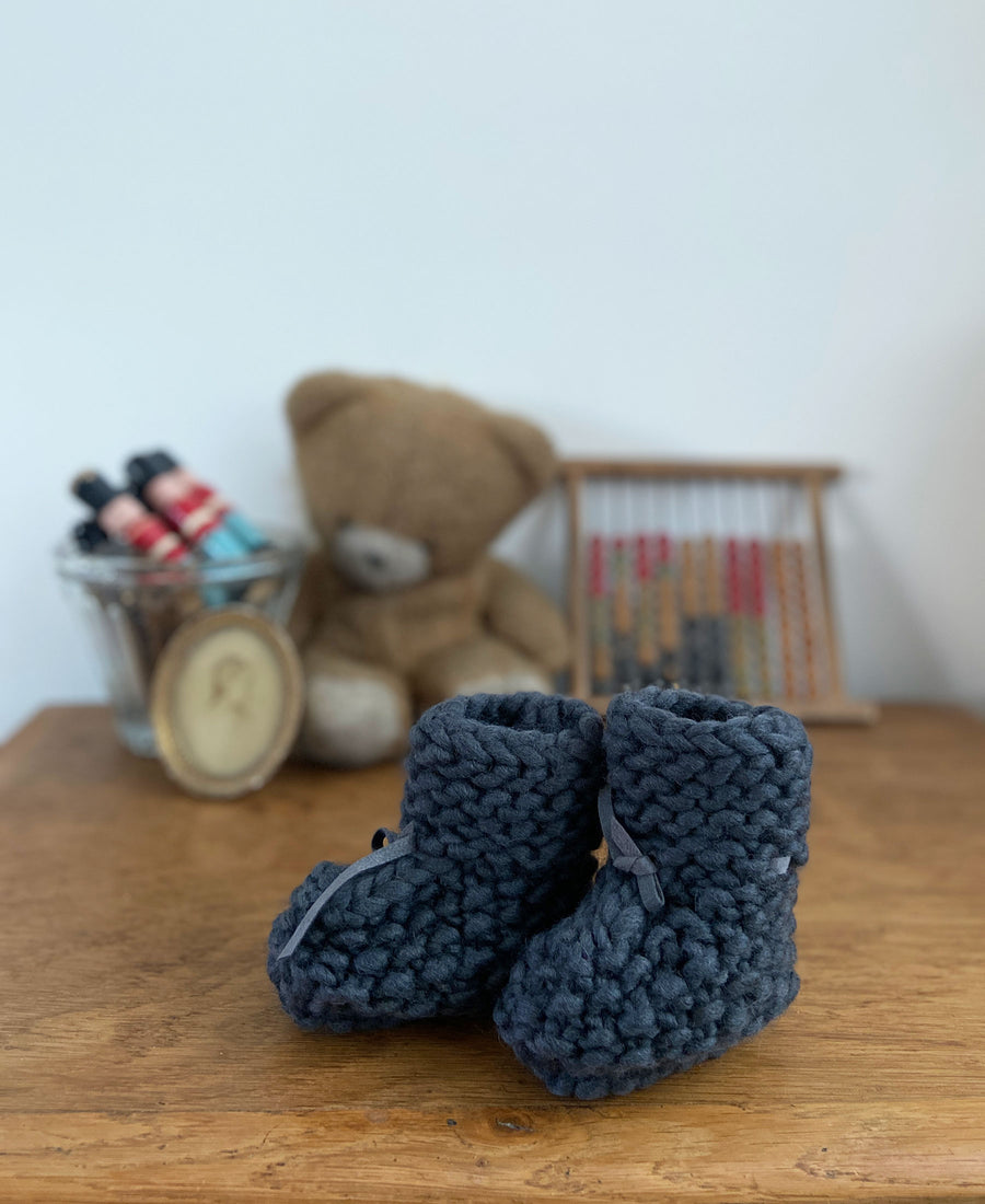 【OUTLET】April Showers / Fabio baby shoes (chacoal)