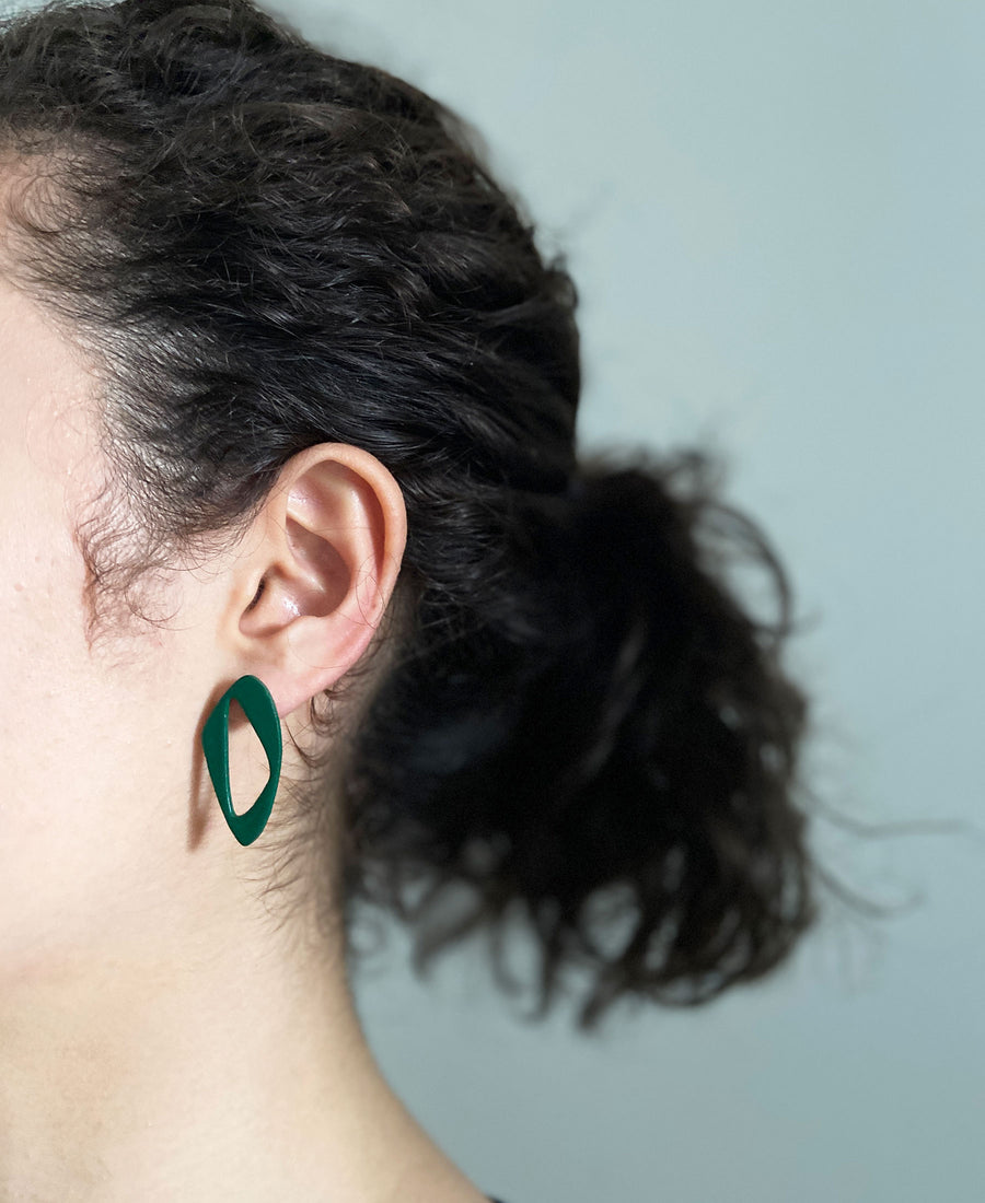 LAKLAK / Earrings Simone (Forest green)