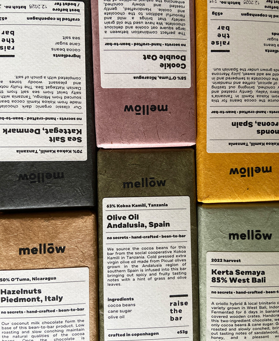 mellow / chocolate bars (olive oil)