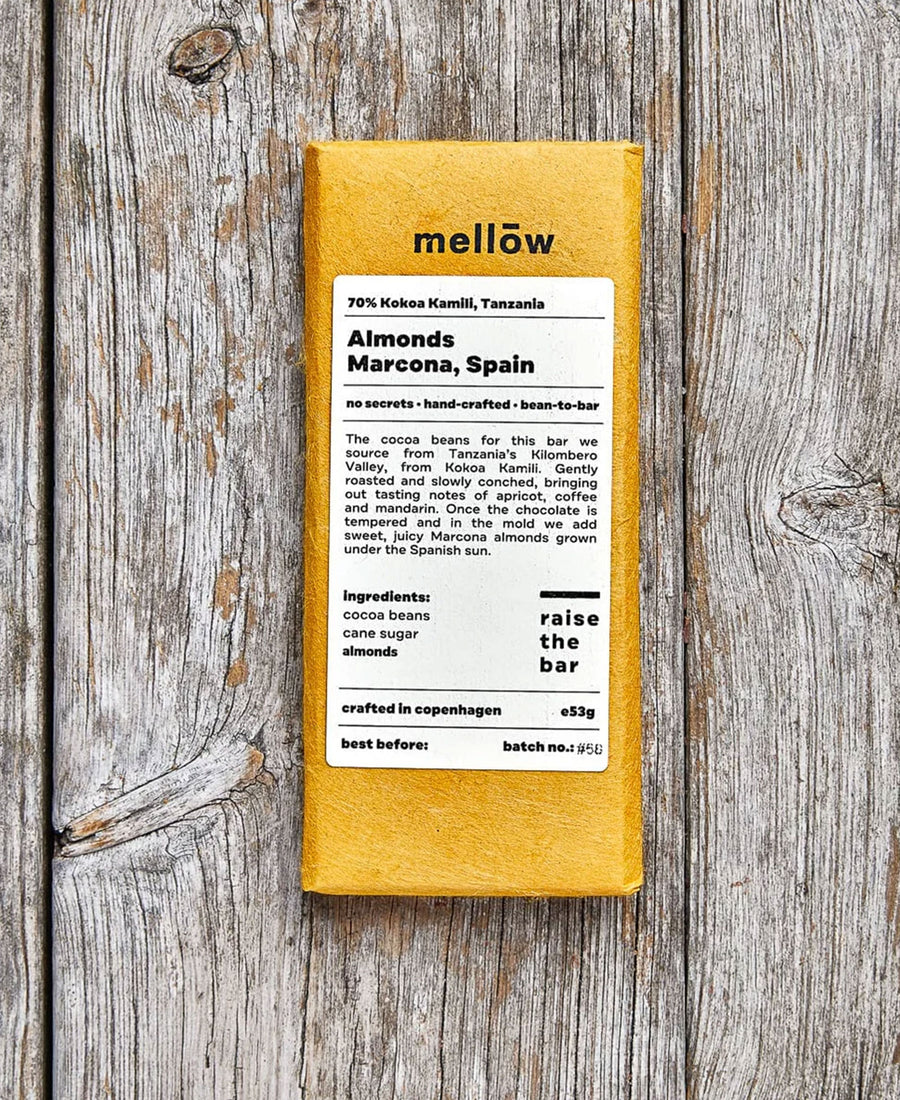 mellow / chocolate bars (almonds)