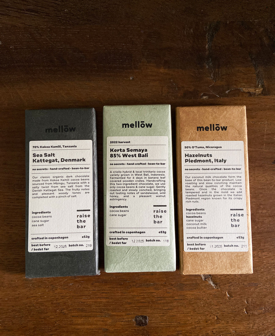 mellow / 3 chocolate bars (Set of 3 x 53g) - A