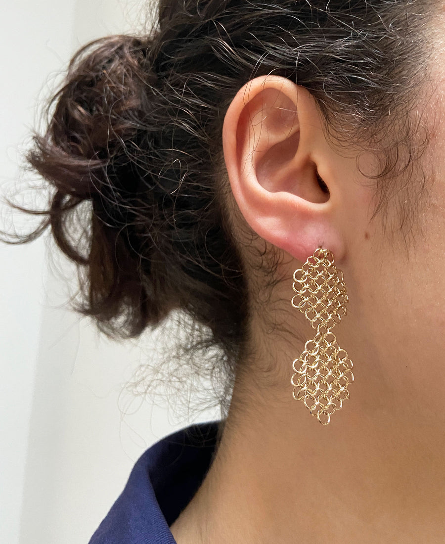 Pascale Lion / Rosmary earrings (DO / golden)