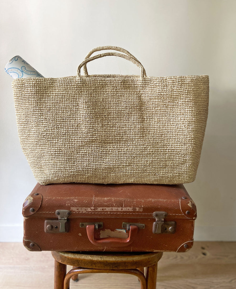 Sophie Digard / raffia handbag (S065/5006/XL/R)