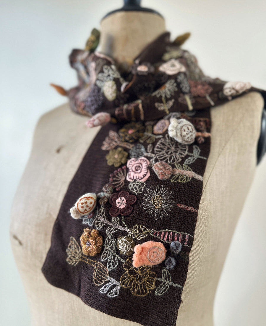 Sophie Digard / wool scarf (E5081/S/MR)