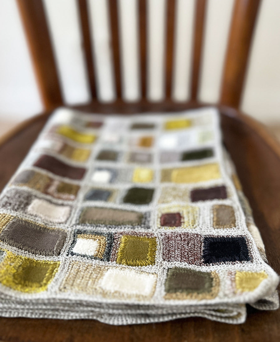 Sophie Digard / linen & velor scarf (E3830/L/LIN)