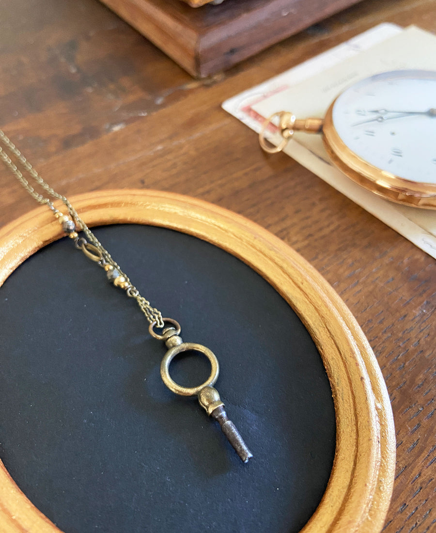 TABITO Jewelry / Pocket watch key necklace (Br.WN25)