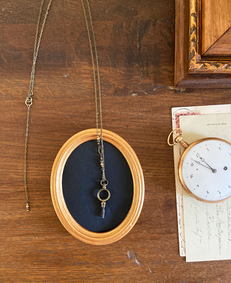 TABITO Jewelry / Pocket watch key necklace (Br.WN25)