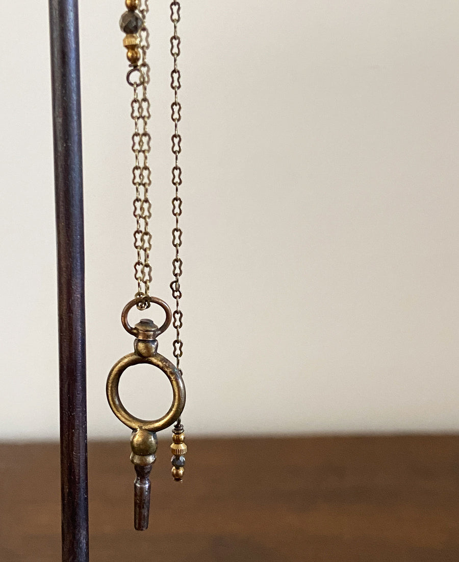 TABITO Jewelry / Pocket watch key necklace (Br.WN25)