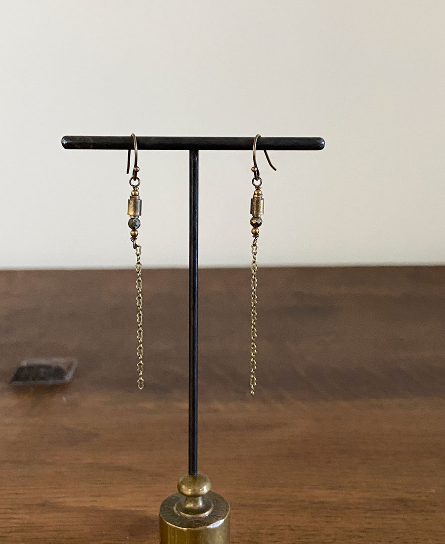 TABITO Jewelry / Alarm clock brass earring (Br.AE4.24)