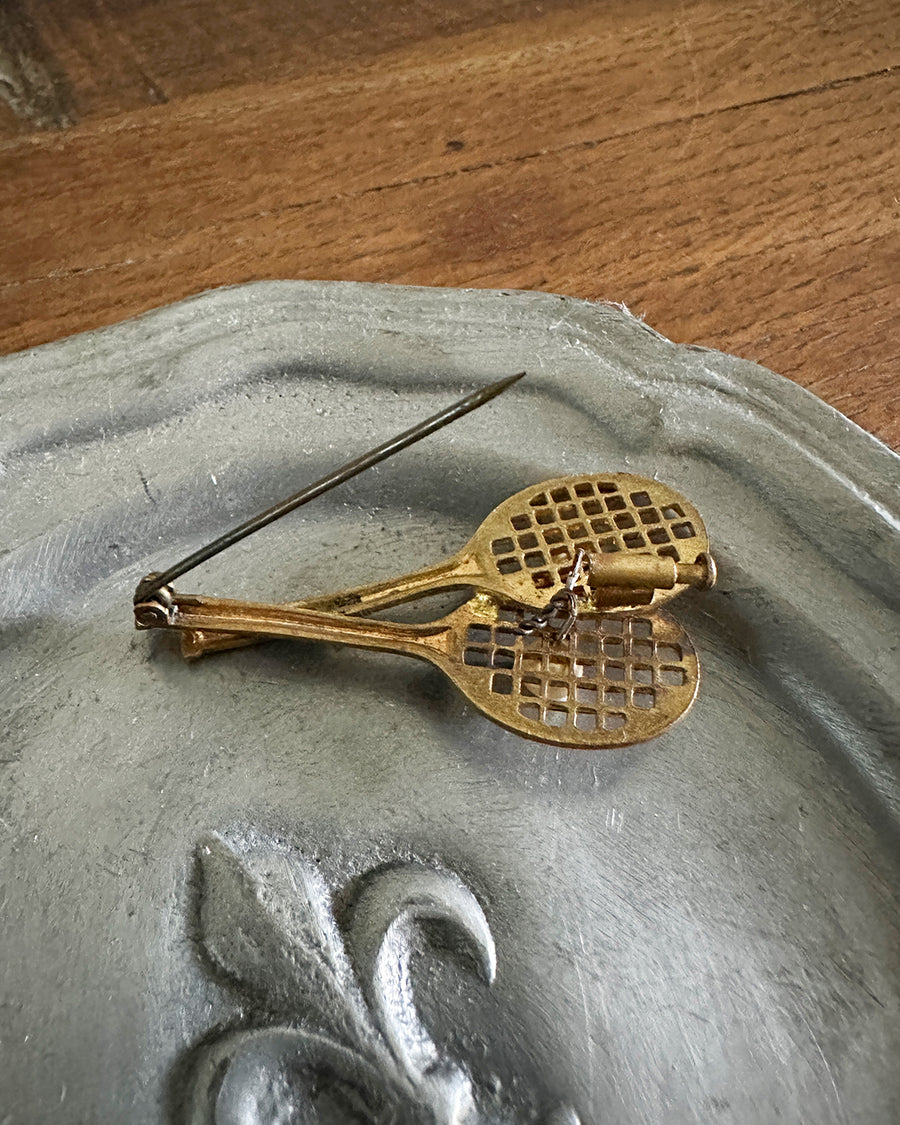 Vintage pin brooch (Tennis)