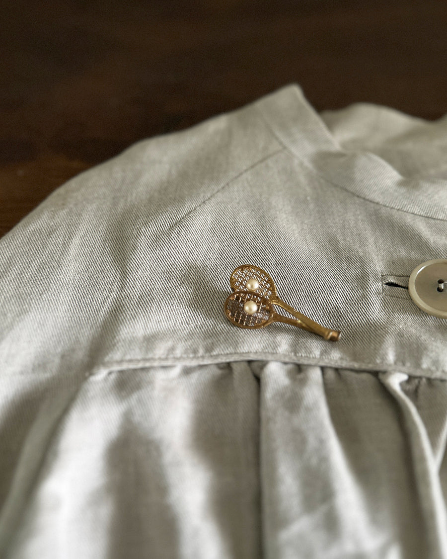 Vintage pin brooch (Tennis)