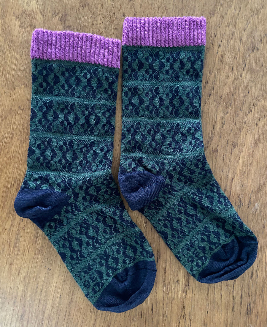 wolvis / socks Bauhaus indigo (blue)