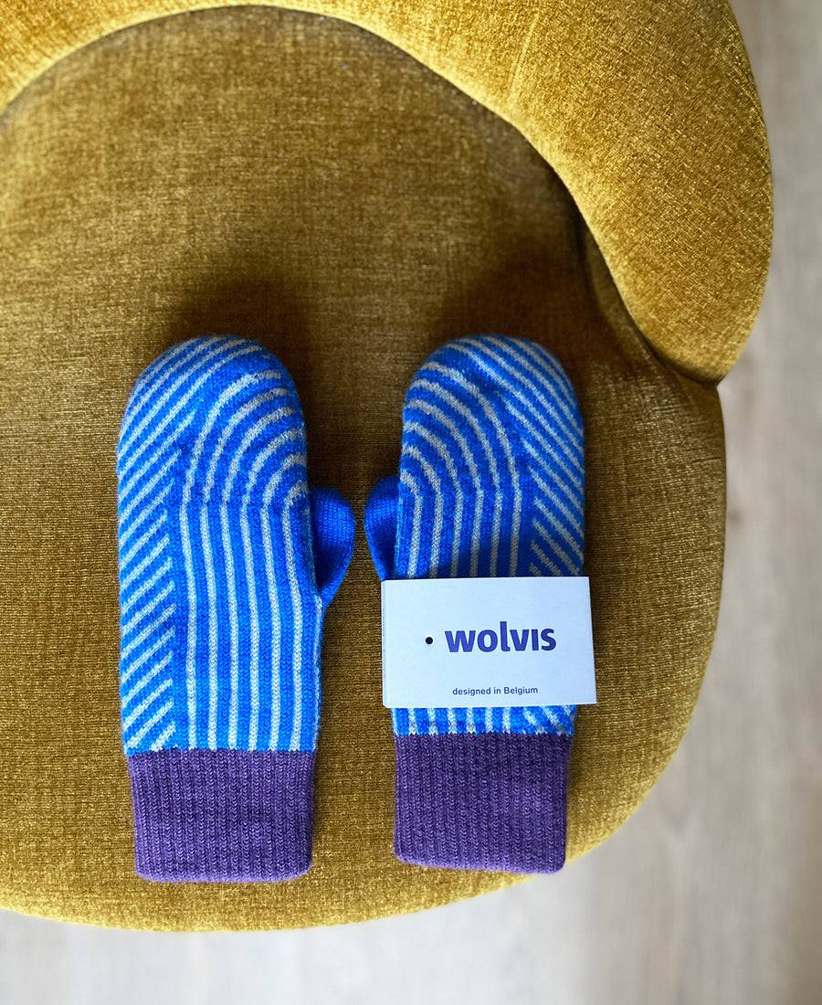 wolvis / mittens Bauhaus cobalt (blue)