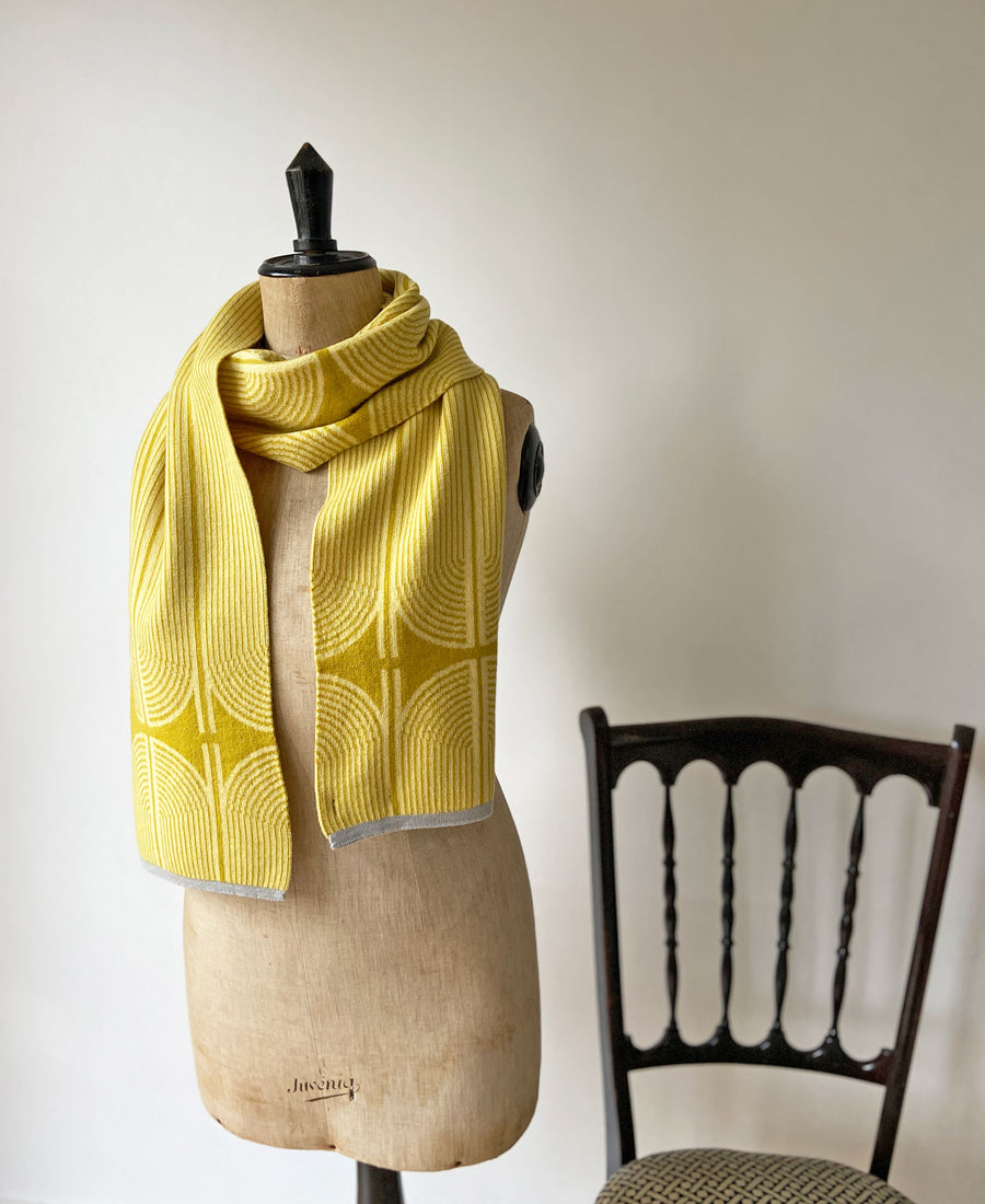 wolvis / scarf ANNI sulphur (yellow / midi)