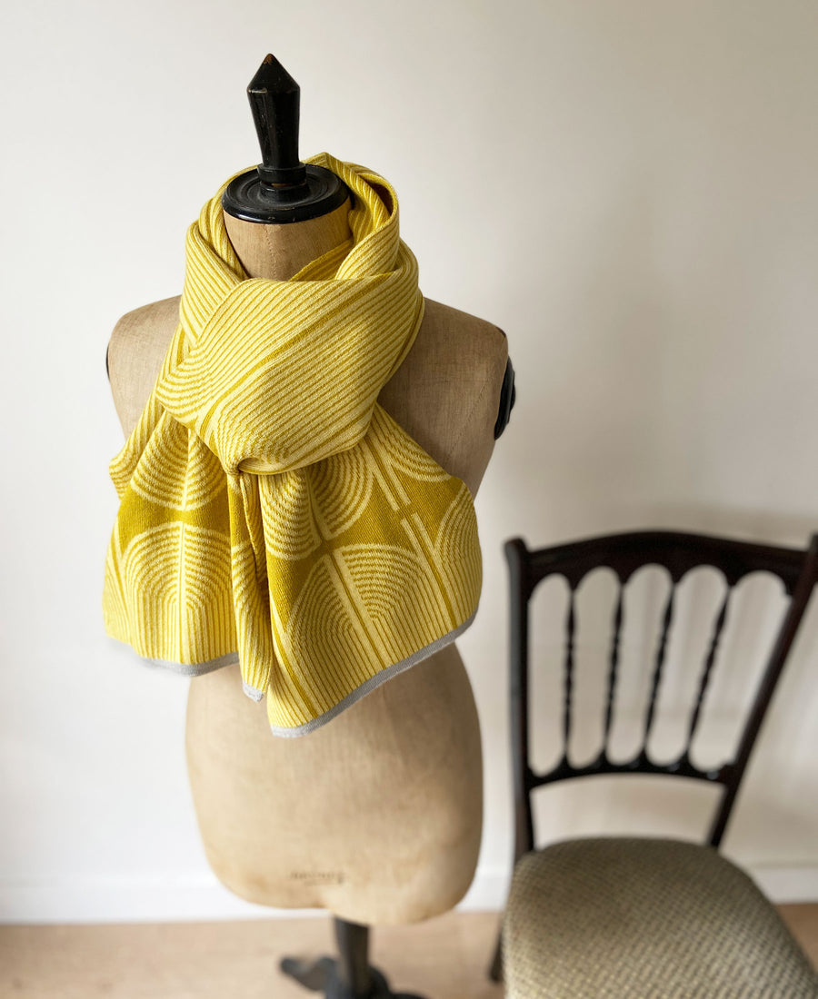 wolvis / scarf ANNI sulphur (yellow / midi)