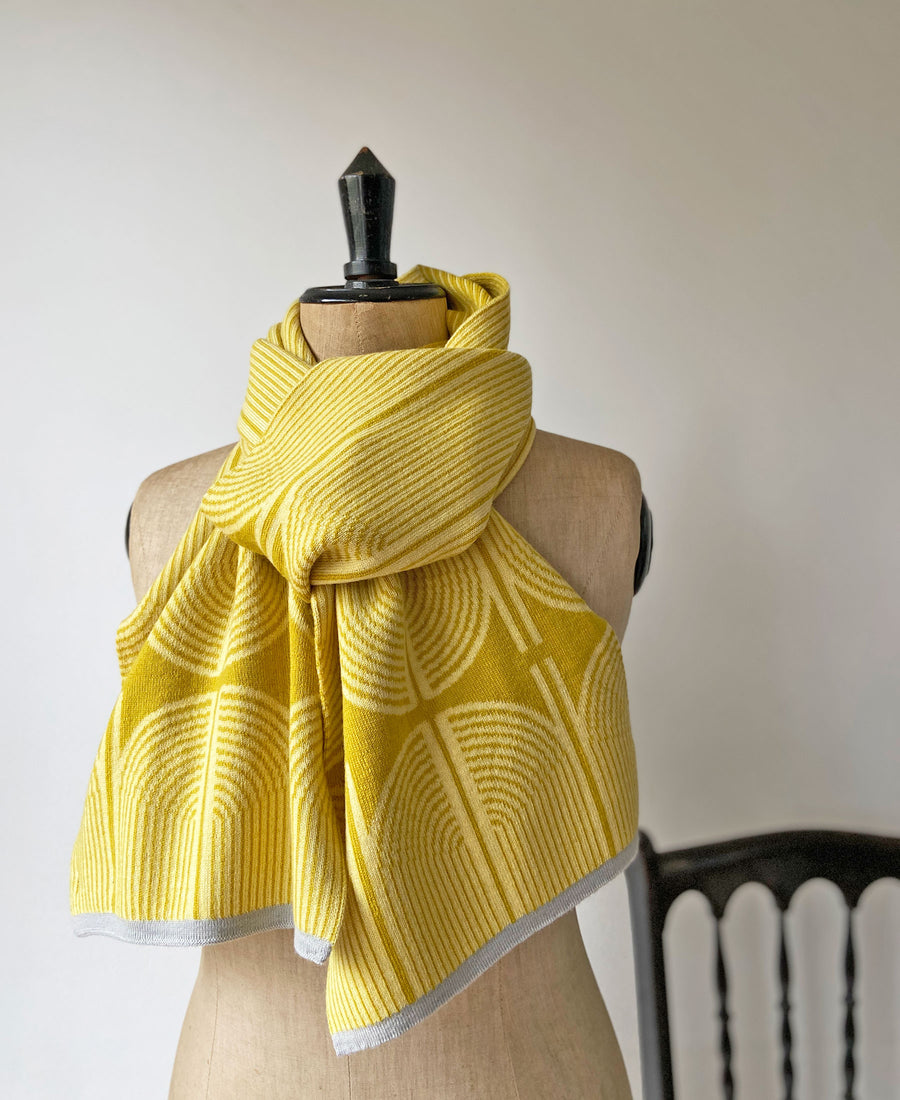 wolvis / scarf ANNI sulphur (yellow / midi)