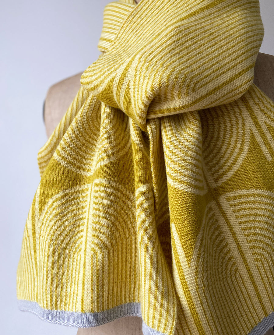 wolvis / scarf ANNI sulphur (yellow / midi)