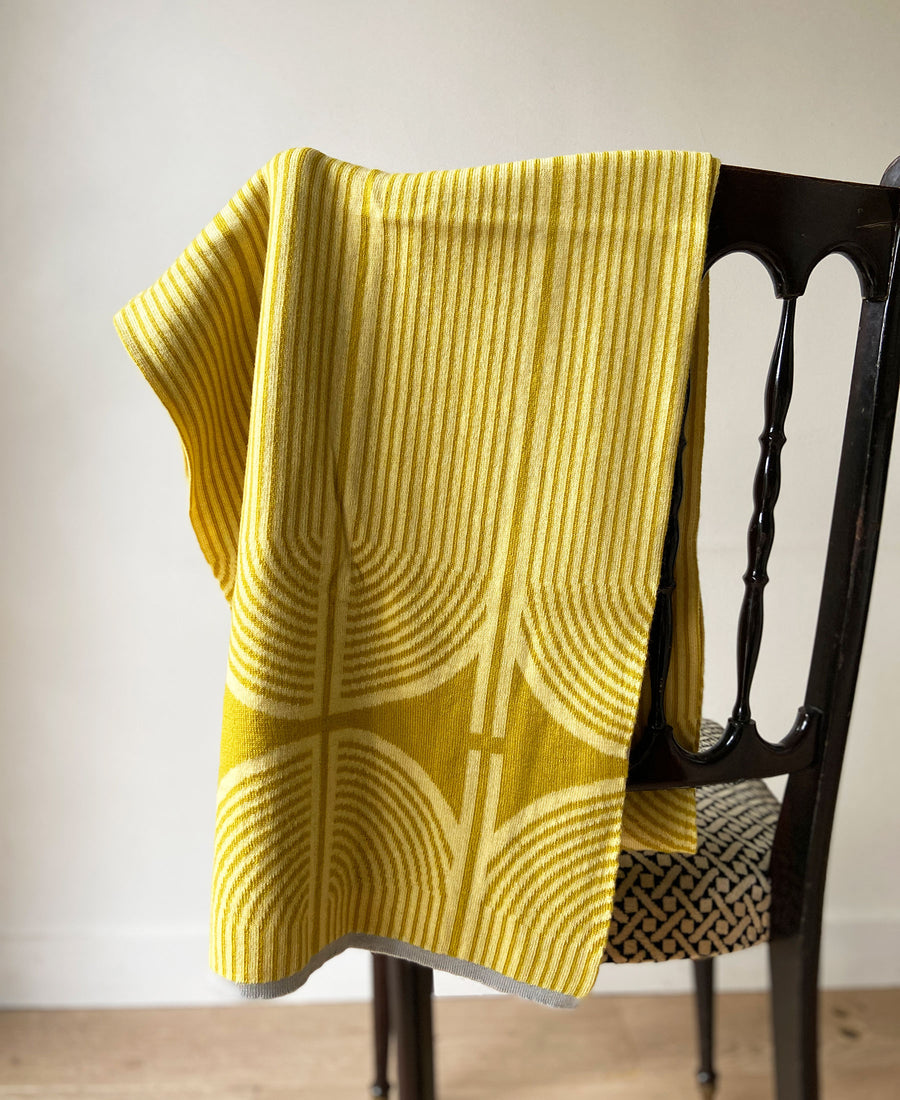 wolvis / scarf ANNI sulphur (yellow / midi)