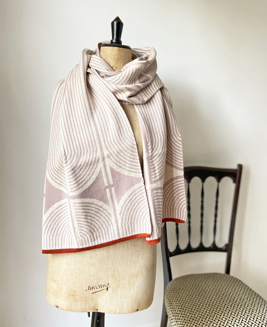 wolvis / scarf ANNI nude (beige pink / maxi)