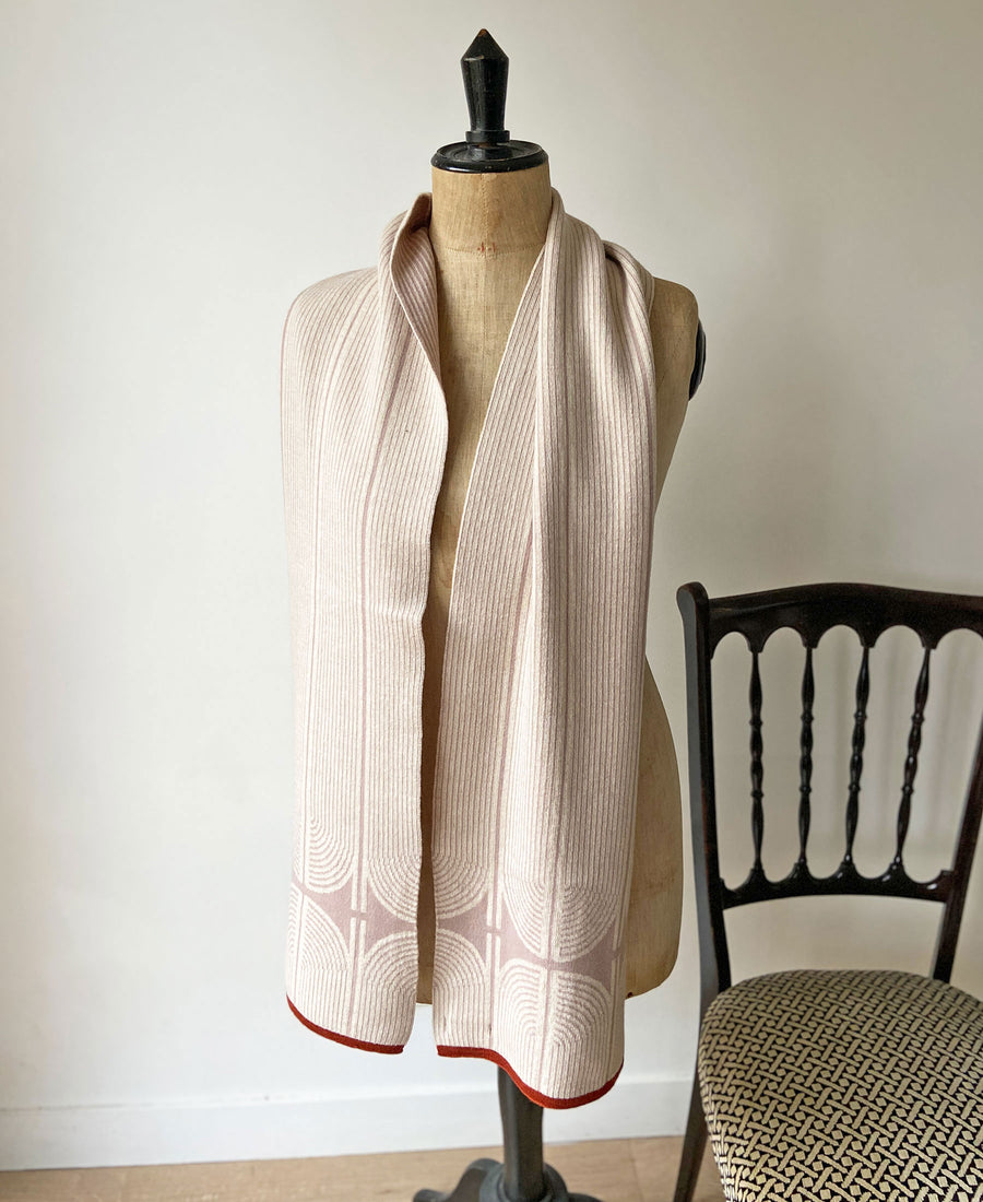 wolvis / scarf ANNI nude (beige pink / midi)