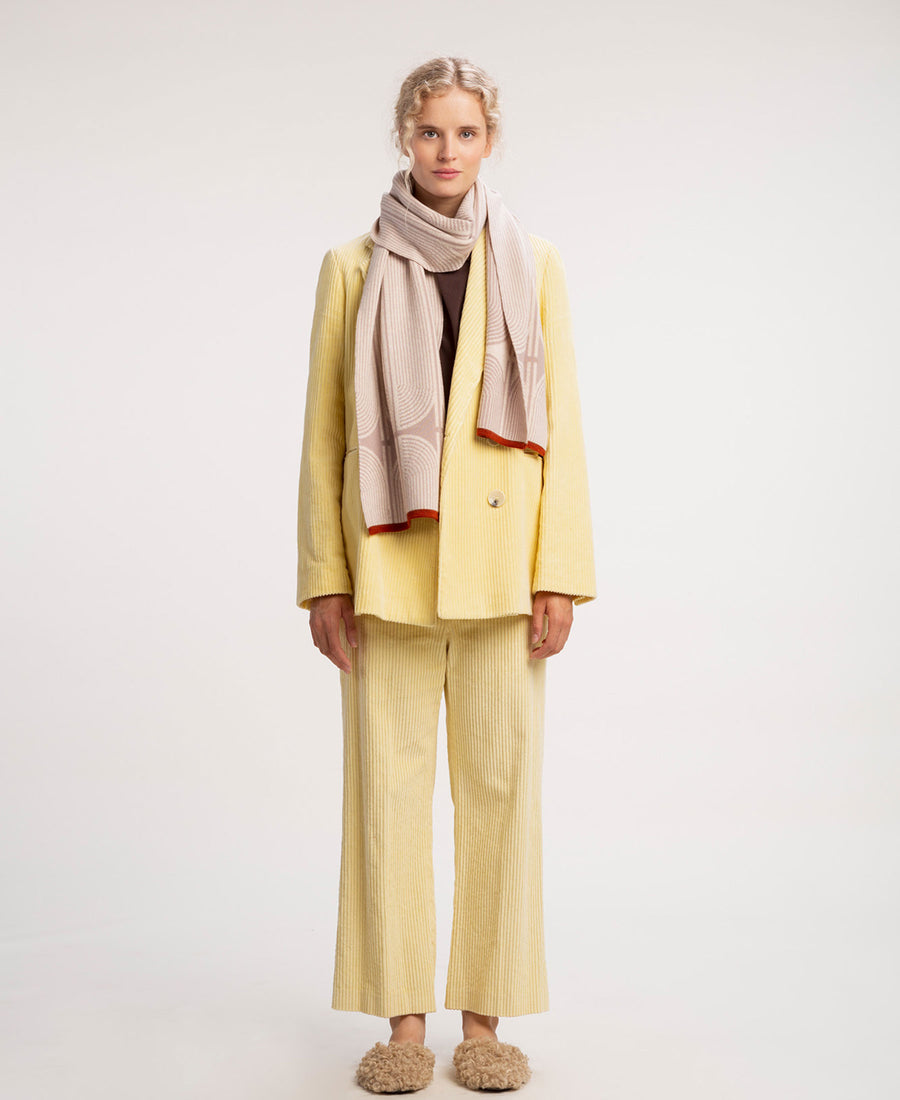 wolvis / scarf ANNI nude (beige pink / midi)