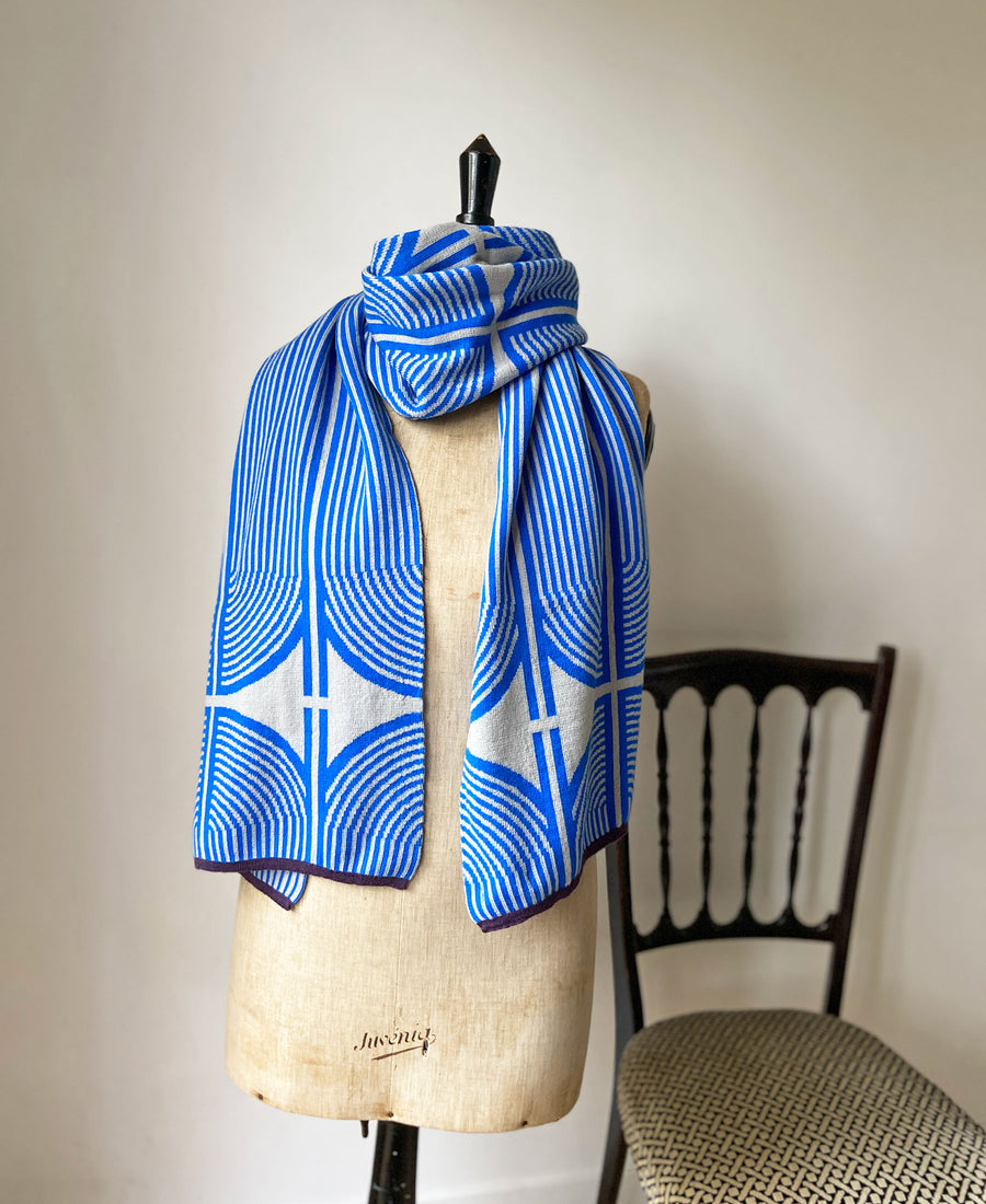 wolvis / scarf ANNI cobalt (blue / maxi)