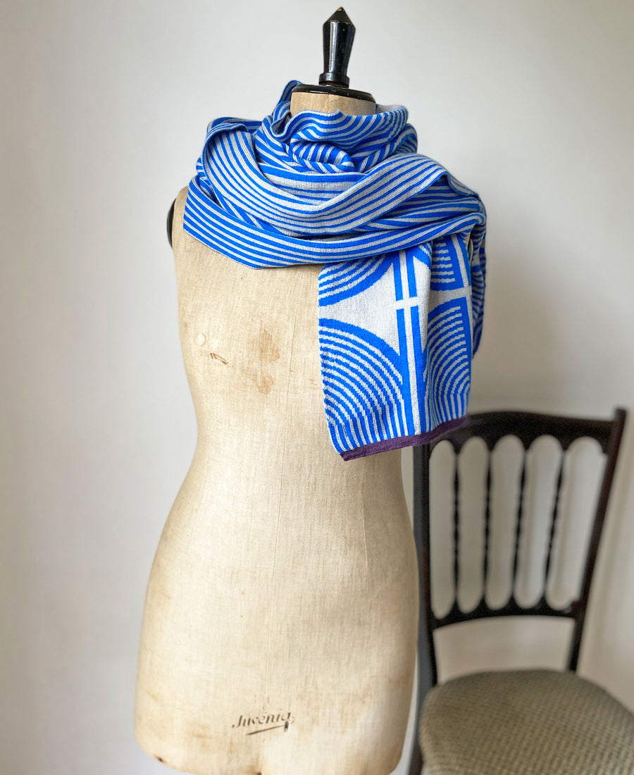 wolvis / scarf ANNI cobalt (blue / maxi)