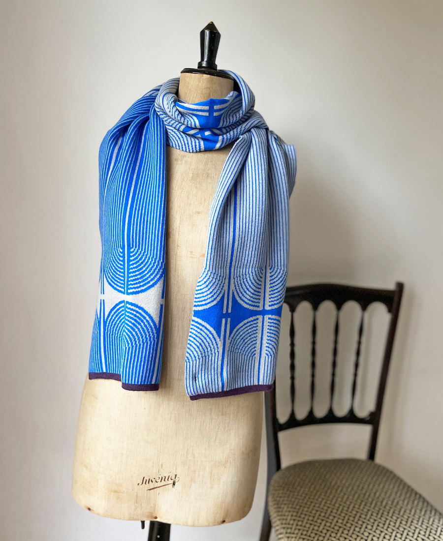 wolvis / scarf ANNI cobalt (blue / midi)