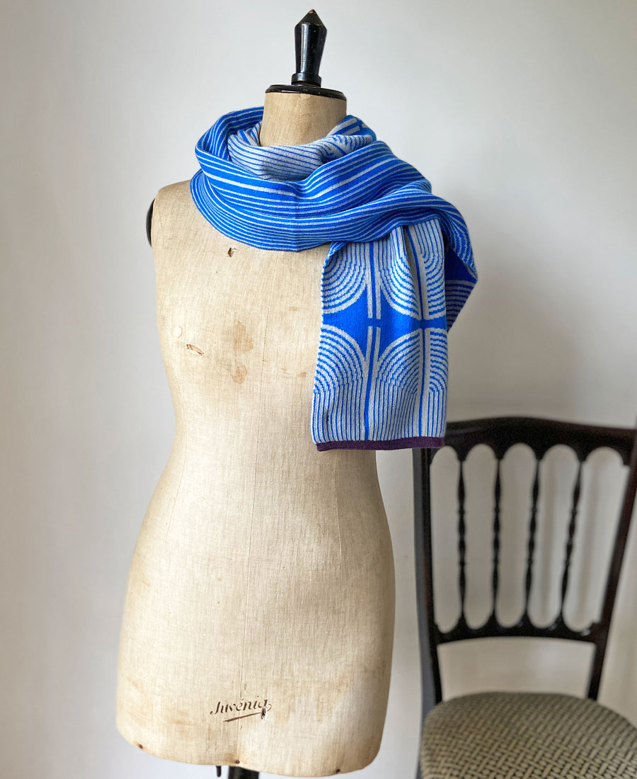 wolvis / scarf ANNI cobalt (blue / midi)