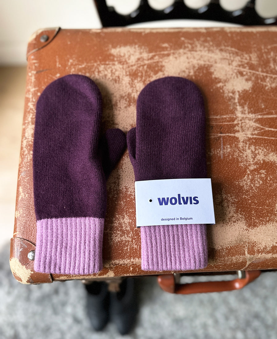 wolvis / mittens grape (purple & mauve)