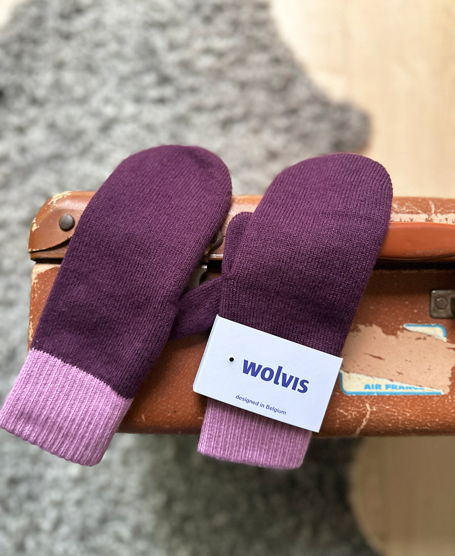 wolvis / mittens grape (purple & mauve)
