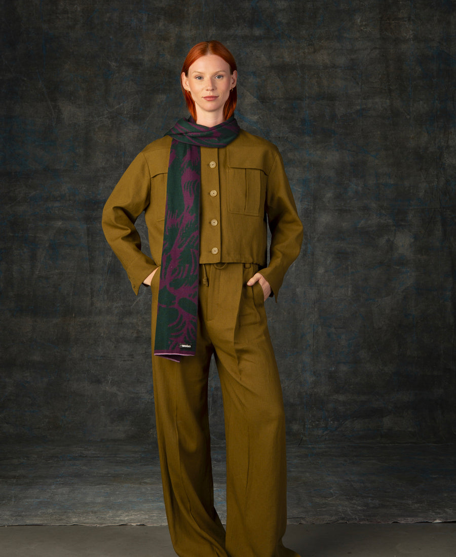 wolvis / scarf CERURA grape (purple / midi)